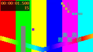 合成テスト映像の加工前、1.5秒地点